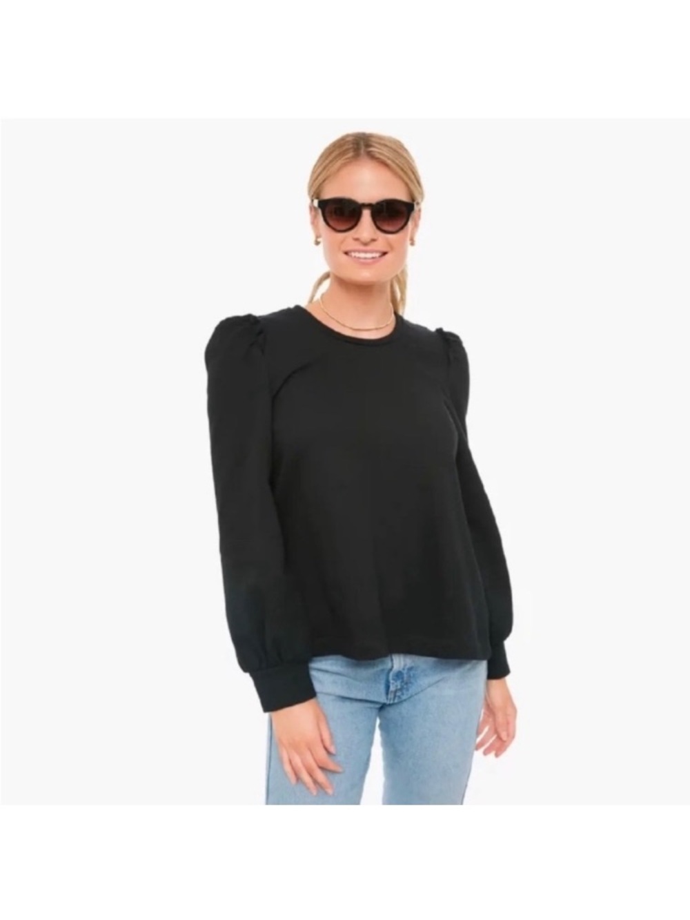 Pomander Place Tuckernuck Knox Black Crewneck Sweatshirt